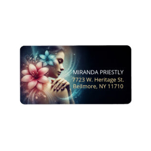 Massage Therapy Healing Hands Energy Spa Wellness Label