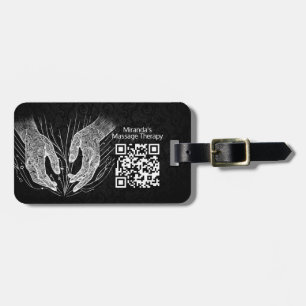 Massage Therapy Healing Hands Energy Spa Wellness Luggage Tag