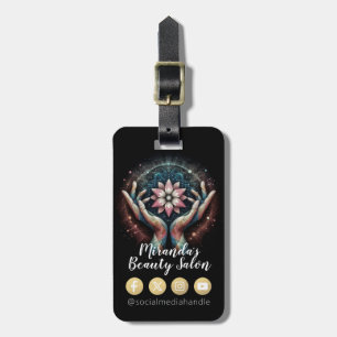 Massage Therapy Healing Hands Energy Spa Wellness Luggage Tag