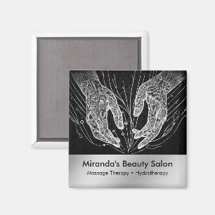 Massage Therapy Healing Hands Energy Spa Wellness Magnet