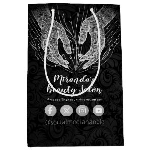 Massage Therapy Healing Hands Energy Spa Wellness Medium Gift Bag