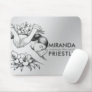 Massage Therapy Healing Hands Energy Spa Wellness Mouse Pad
