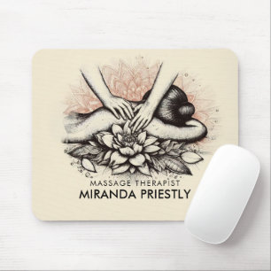 Massage Therapy Healing Hands Energy Spa Wellness Mouse Pad