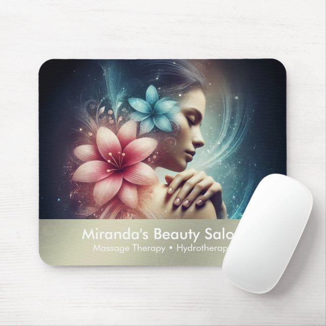 Massage Therapy Healing Hands Energy Spa Wellness Mouse Pad (With Mouse)