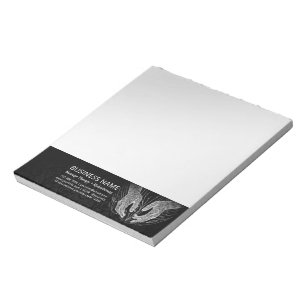 Massage Therapy Healing Hands Energy Spa Wellness Notepad