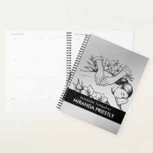 Massage Therapy Healing Hands Energy Spa Wellness Planner