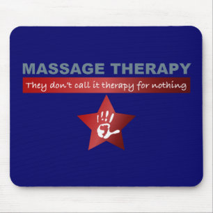 Massage Therapy in Ruby Red Mouse Pad