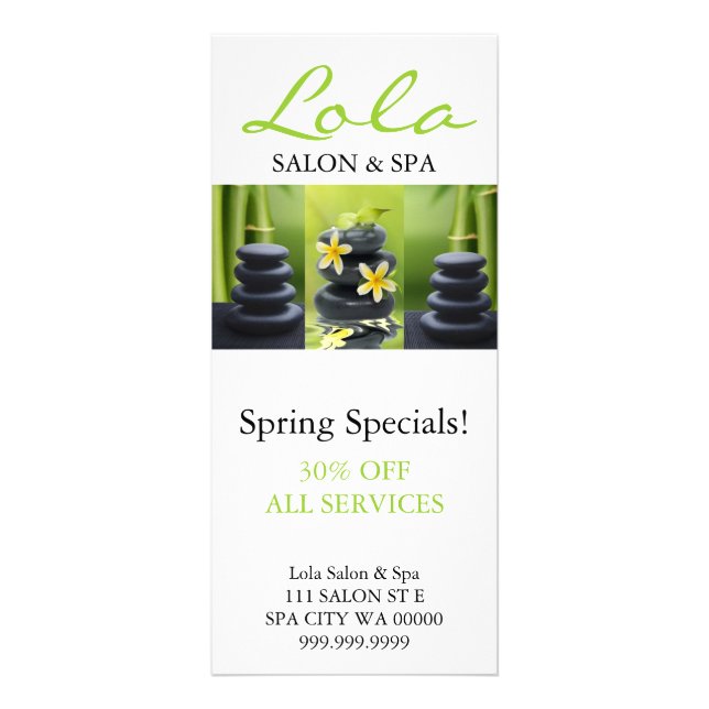 Massage Therapy Makeup Salon Spa Artist Flyer Menu (Front)