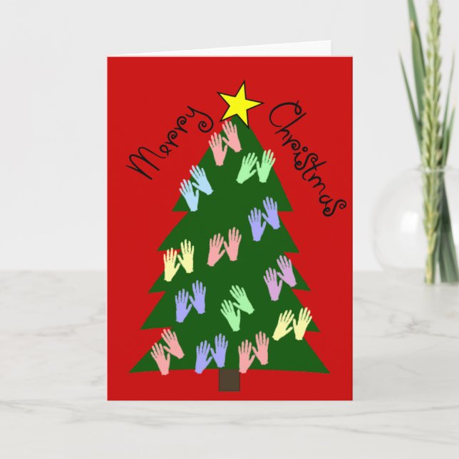 Massage Therapy MERRY CHRISTMAS Gifts Holiday Card (Front)