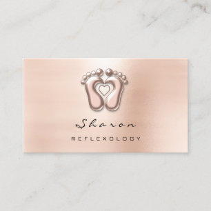 Massage Therapy Reflexology Therapist Social Skinn Business Card