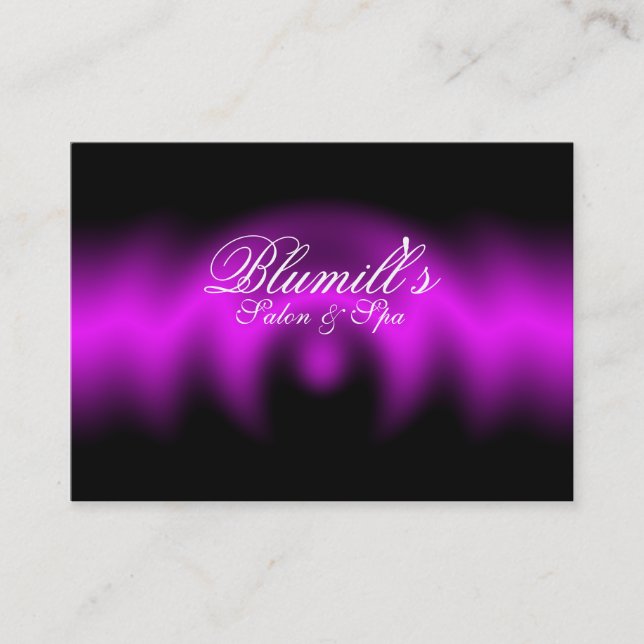 Massage Therapy Salon & Spa Business Card (Front)