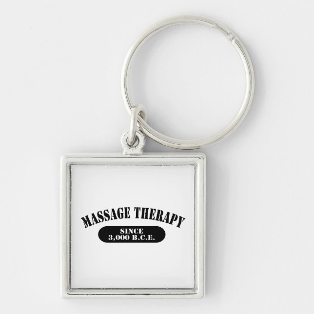 Massage Therapy Since 3,000 B.C.E. Keychain (Front)
