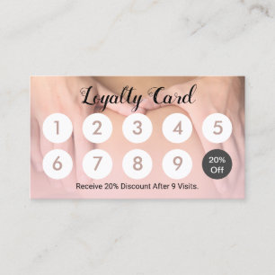 Massage Therapy Spa 10 Punch Customer Loyalty Card