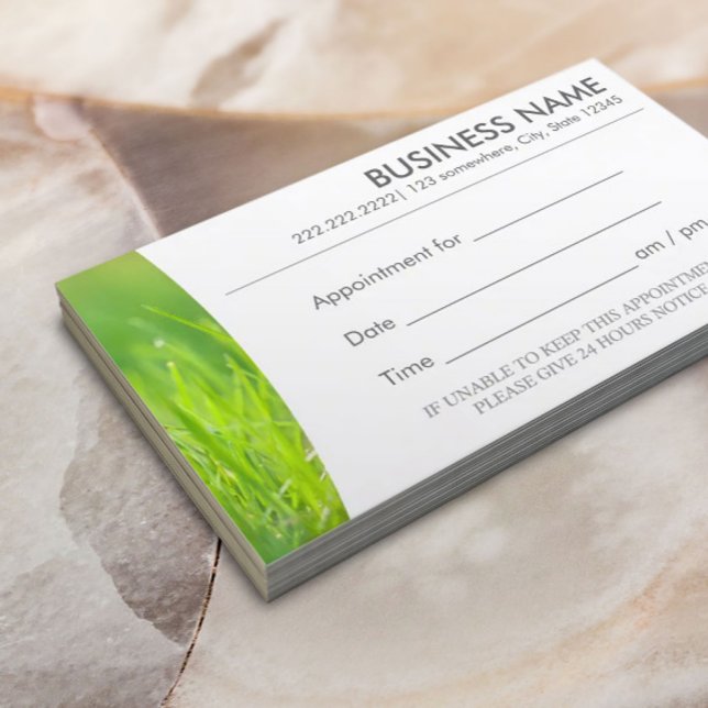 Massage Therapy Spring Green Spa Appointment Card (Creator Uploaded)
