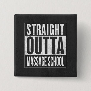 Massage Therapy Student School Graduation Gift 2 Inch Square Button