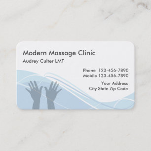 Massages Services Cartes d'Affaires modernes