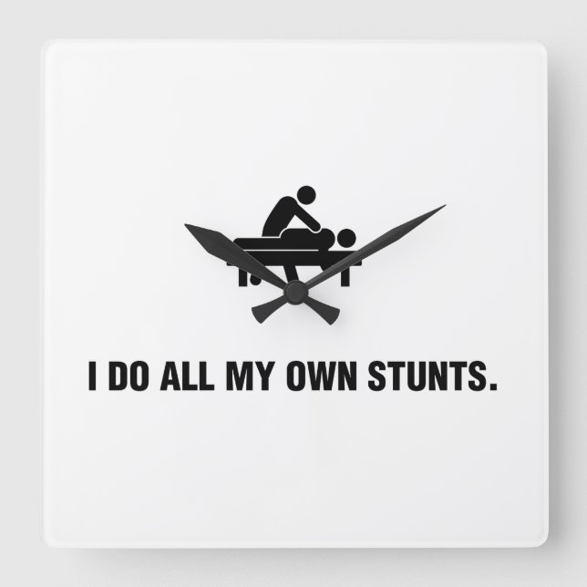 Massaging Square Wall Clock (Front)