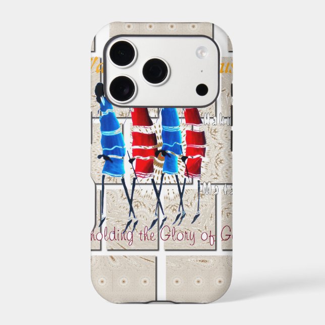 Massai Morans art chrétien Imprimer (Verso)