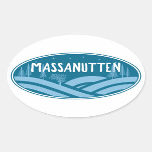 Massanutten Resort Virginia Outdoors Oval Sticker