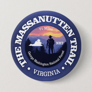 Massanutten Trail (rd2) 3 Inch Round Button