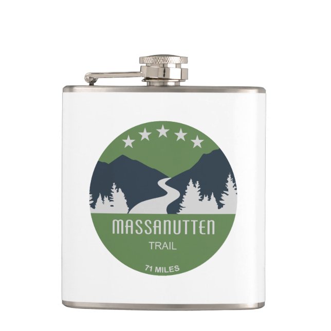 Massanutten Trail Virginia Hip Flask (Front)