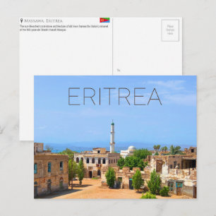 Massawa, carte postale de voyage Érythrée