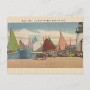 Masse vintage de Nantucket. Carte postale Brant Po