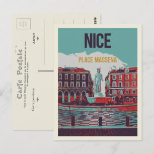 Massena carré Nice France Carte postale