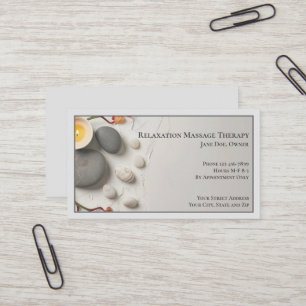 Masseuse Massage Thérapeute Carte de visite