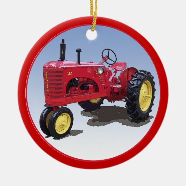Massey Harris Model 22 Ceramic Ornament (Front)