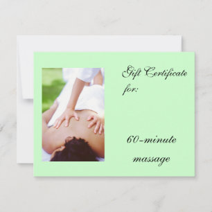 Massge Gift Certificate