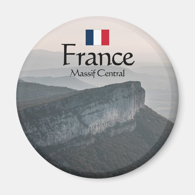 Massif Central Souvenir Magnet (Front)