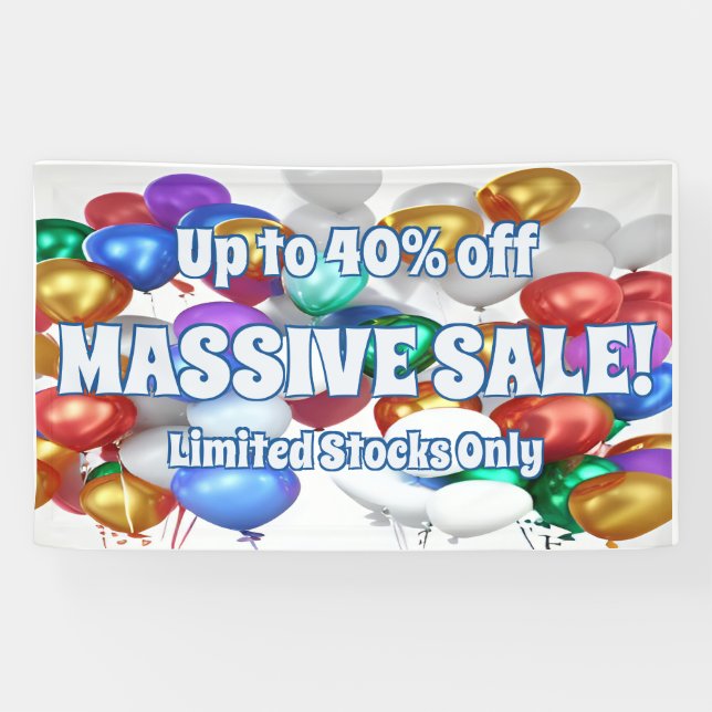 Massive sale Vinyl Banner 3' x 5' Banner (Horizontal)