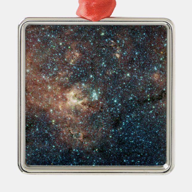 Massive Star Cluster Metal Ornament (Front)