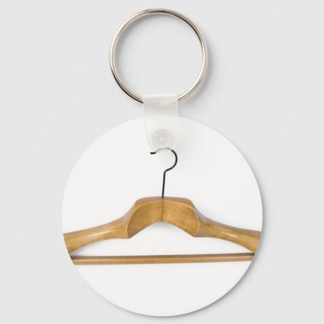 massive wooden coat hanger keychain (Front)