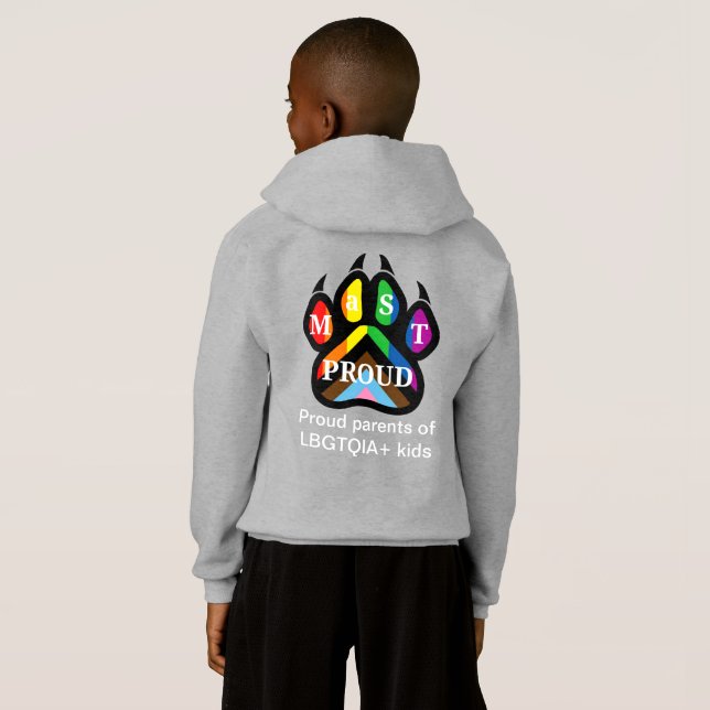 MaST Sweat - shirt à capuche pour enfants fiers (Dos entier)