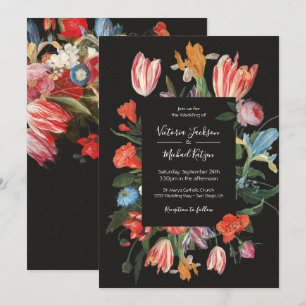 Maste Floral Dark & Moody Faire-part de mariage
