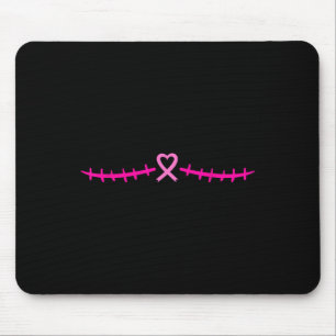 Mastectomy Breast Cancer Survivor Pink Ribbon Mouse Pad