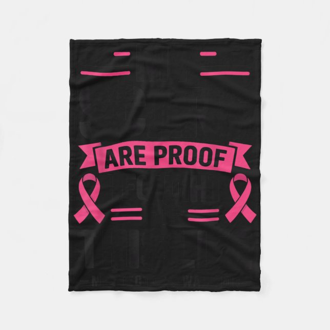 Mastectomy Funny Breast Cancer _1  Fleece Blanket (Front)