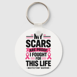 Mastectomy Funny Breast Cancer 1 Keychain