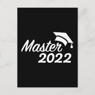 Master 2022 graduation postcard