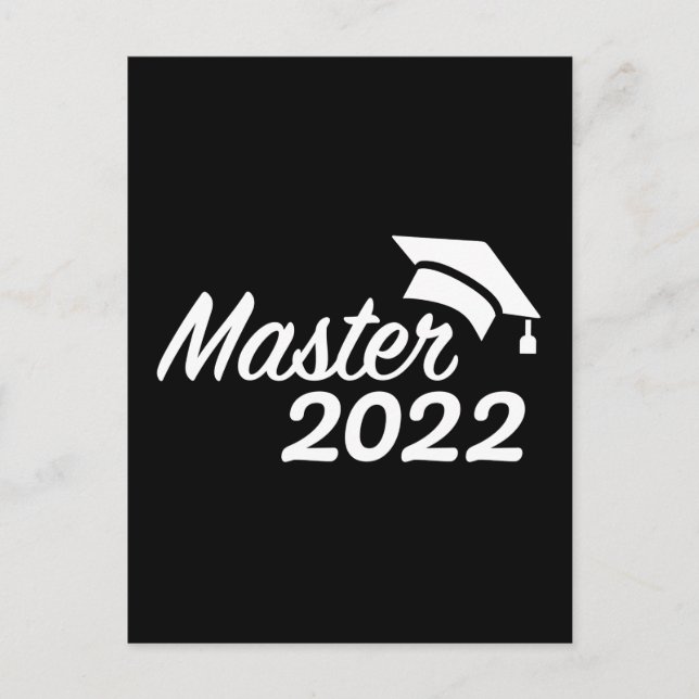 Master 2022 graduation postcard (Front)