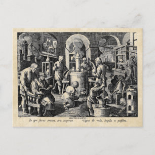 Master Alchemist Lab Tools Postcard