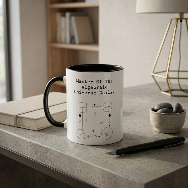 Master Algebraic Universe | Daily Math Whiz Magic Mug (Creator Uploaded)