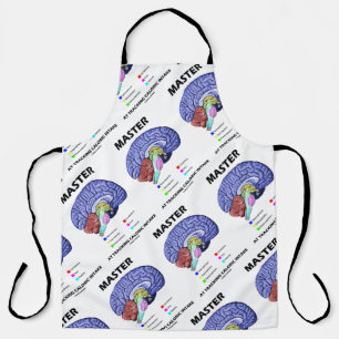 Master At Tracking Caloric Intake Brain Attitude Apron