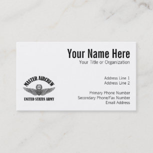 Master Aviation Badge Business Card