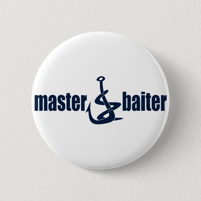Master Baiter 2 Inch Round Button (Front)