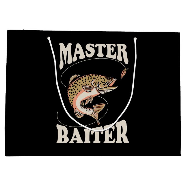 Master Baiter Fishing Large Gift Bag (Back)