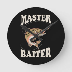 Master Baiter Fishing Round Clock