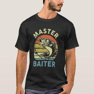 Master-Baiter Fishing-shirt Bass Dad Papa Funny T-Shirt